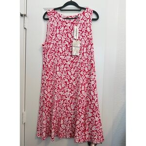 NWT Tommy Bahama Darcy Bright Day Floral Flounce Dress Paradise Pink large